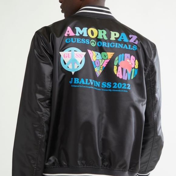 Guess X J Balvin Varsity Jacket - Picture 2 of 5